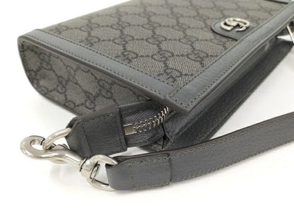 Gucci Shoulder Bag PVC Gray 795467
