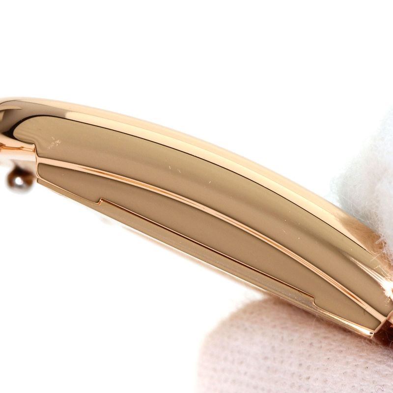 Hermes Cc1270a Cape Cod 8P Diamond Watch 18K Pink Gold Ladies