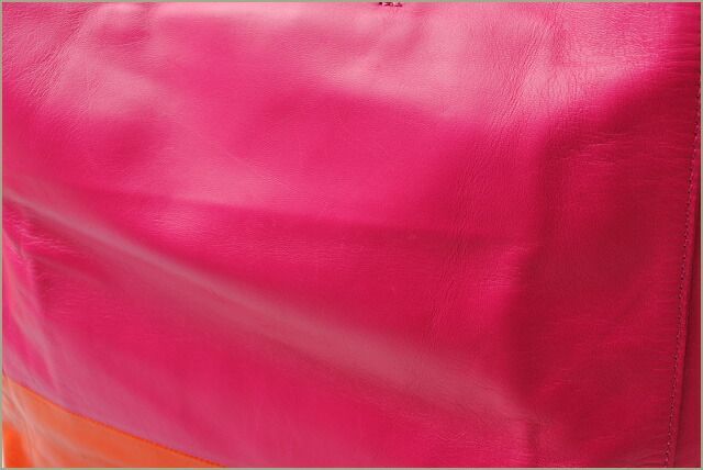 Celine Tote Cabas Su Celine Bi-cabas Calf Bicolor Hibiscus Orange 165553