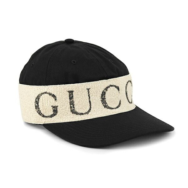 Gucci Cap Logo Headband Black White