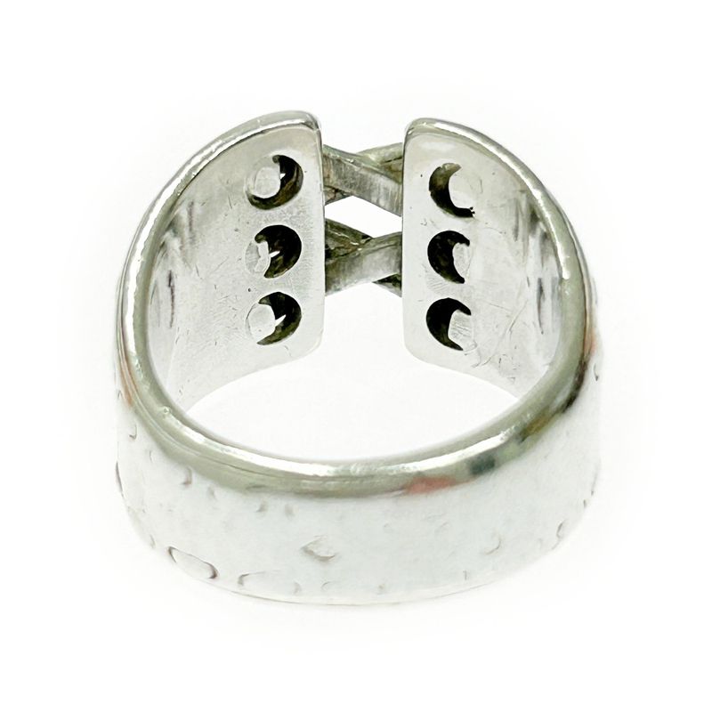 Hermes Silver Mexico Ring 52 7.8g 925 Engraved 370030 Ring with Box