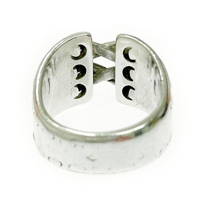 Hermes Silver Mexico Ring 52 7.8g 925 Engraved 370030 Ring with Box