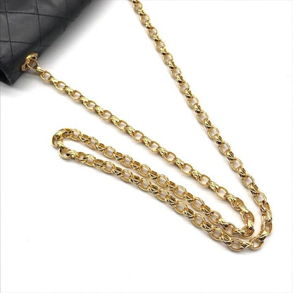 Chanel Quilted Turnlock CC Logo Brilliant Chain Shoulder Bag
