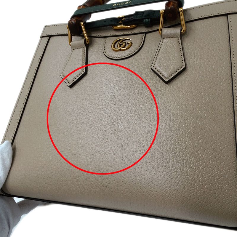 Gucci Bag Women's Brand Handbag Shoulder Bag 2way Diana Small Leather Beige