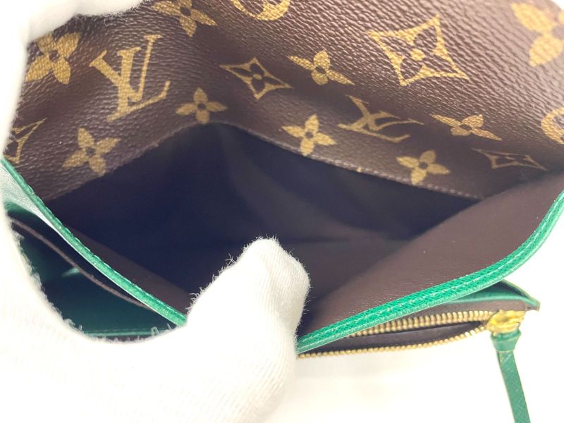 Louis Vuitton Monogram Portefeuille Emilie Zipper Long Wallet M60137 Brown And