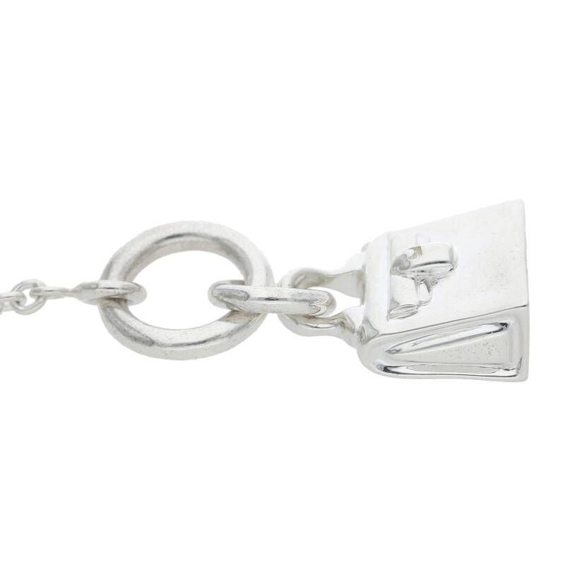Hermes Amulet Kelly Silver Necklace Men's 43cm (16.93in)