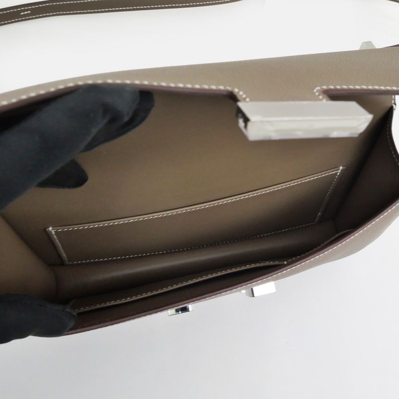 Hermes Constance Elan Miroir Etoupe W Engraved Epson Shoulder Bag Beige