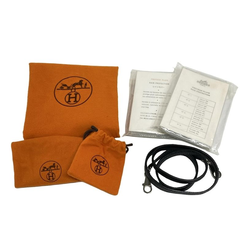 Hermes Handbag Kelly 32 Black Outside Stitching/silver Hardware