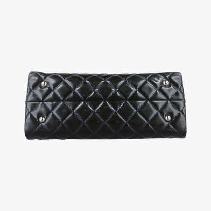 CHANEL  Matelasse Coco Mark GST Navy Patent A6573417188712