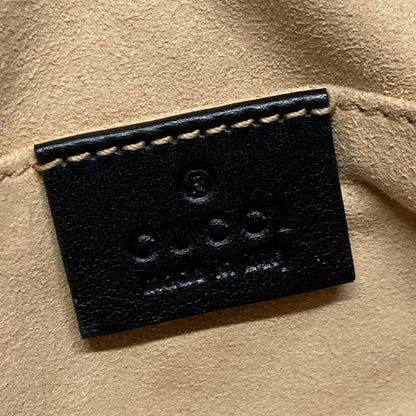 Gucci Waist Pouch GG Marmont Quilted Leather Belt Bag 476434 Black Leather