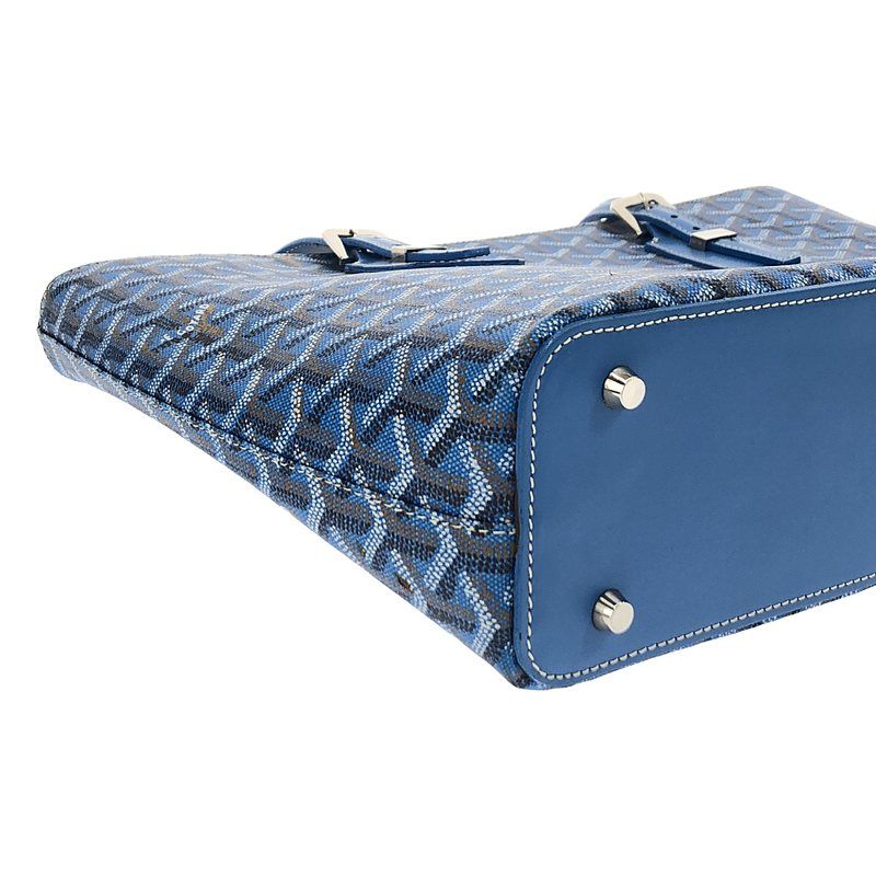 Goyard - Sac Marie Galante Marie Galante GM PVC Coded Canvas Tote Bag - Blue -