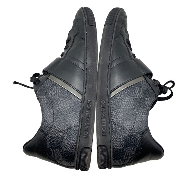 Em0441 Louis Vuitton Graphite Low Cut Sneakers Size 7 Preowned