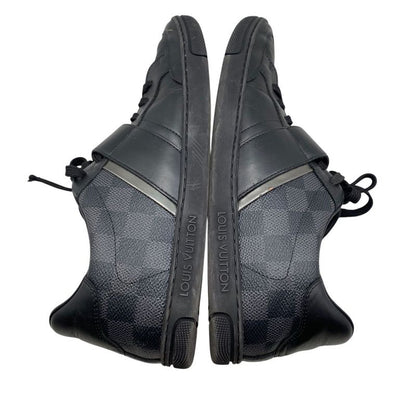 Em0441 Louis Vuitton Graphite Low Cut Sneakers Size 7 Preowned
