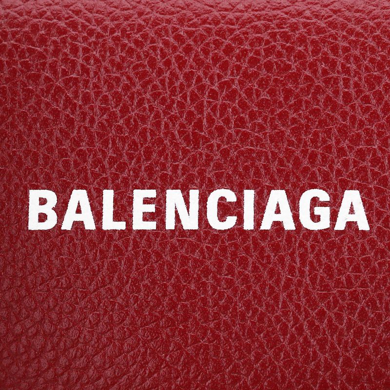 Balenciaga Trifold Wallet Cache In Burgundy