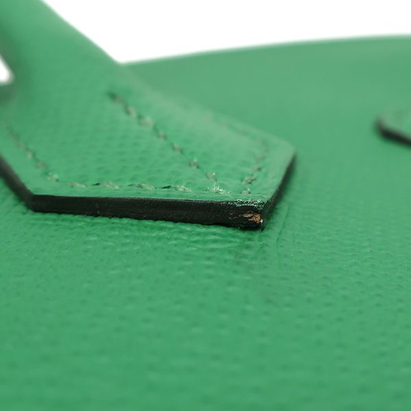 Hermes Handbag Birkin 30 Vaux Epson Cactus Gold Hardware Green D Engraved Box