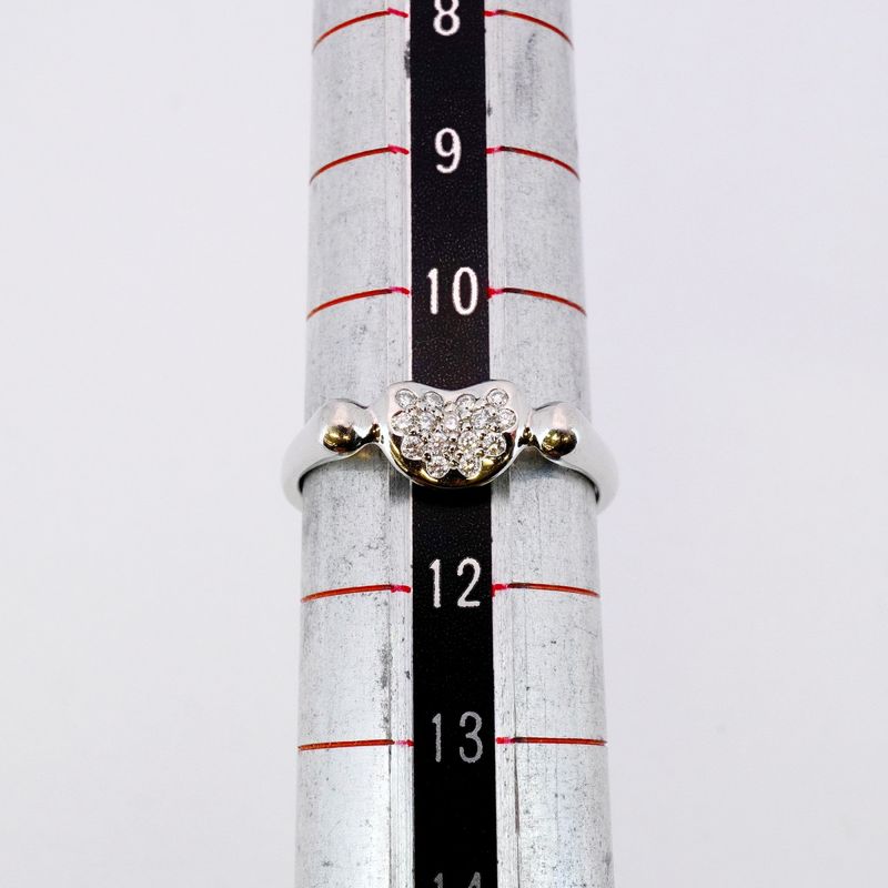 Tiffany & Co Ring Bean Pt950 Platinum Diamond #11 Ladies