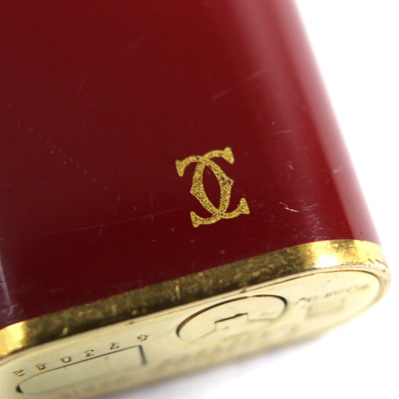 Cartier Trinity Lacquer Oval Form Roller Type Smoking Goods Gas