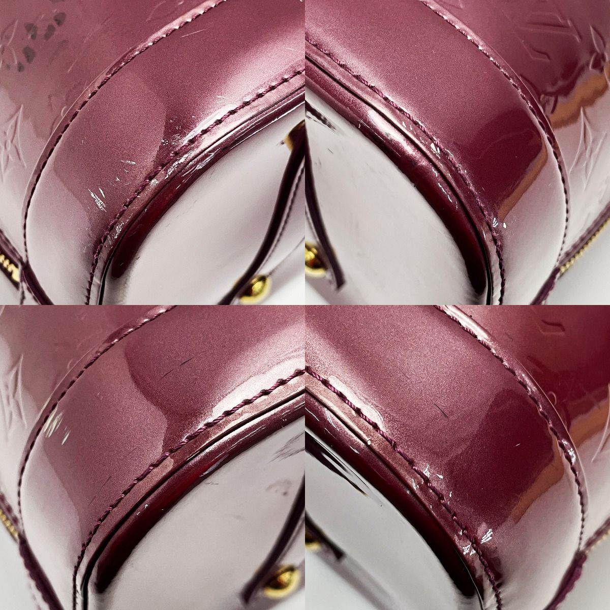 Louis Vuitton Vernis Alma GM M91687 Rouge Fauvist Padlock Key X 2