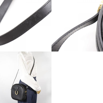 [dior] Christian Dior Vintage PVC Black Ladies Shoulder Bag