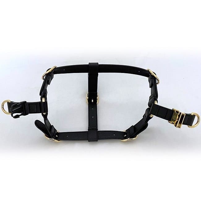 Gucci Harness Black Interlocking 692963 Never Used