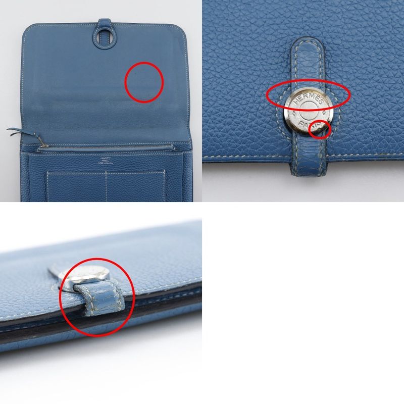 Hermes Dogon GM Togo Unisex Long Wallet