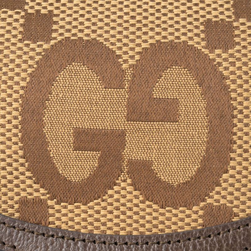 Gucci Shoulder Bag Jumbo GG Canvas Beige