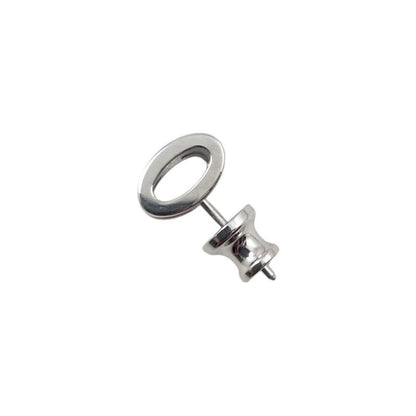 Hermes Earrings Pop Ashe Mini H608002fp65 H Logo Rose Tropic Pink Silver