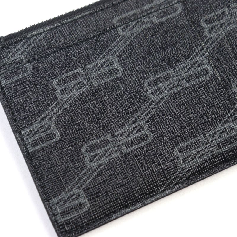 Balenciaga 640535 CASH Leather Bbmonogram Logo Print Fragment Case Card Holder
