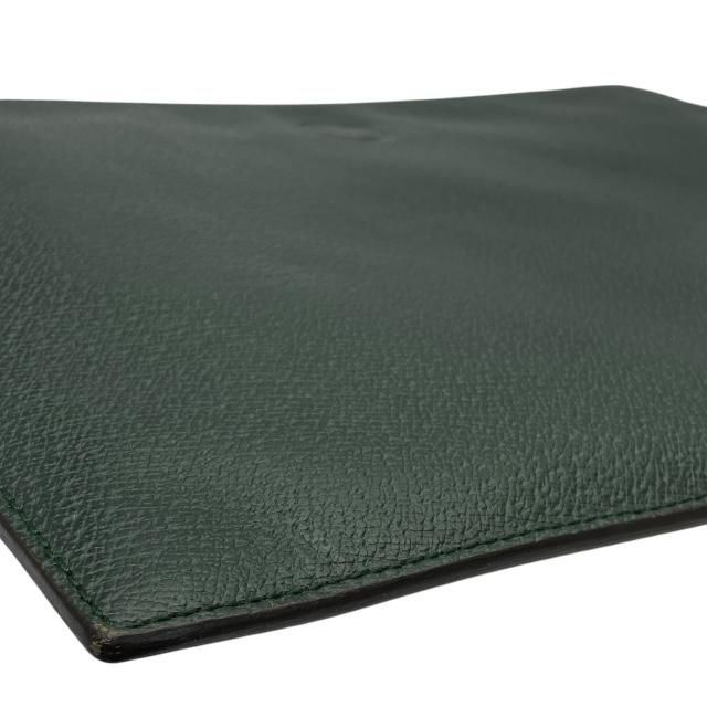 Gucci 325783 Hysteria Clutch Bag Second Bag Document Bag Handbag Leather Green