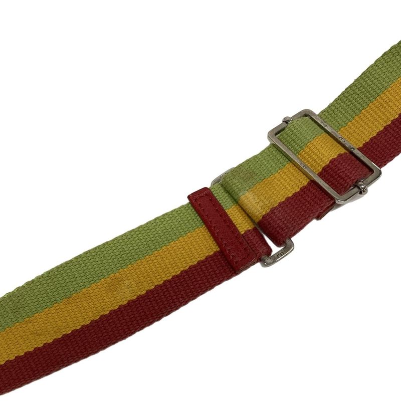 Dior/christian Dior Shoulder Bag Rasta Beige X Yellow X Multi Leather