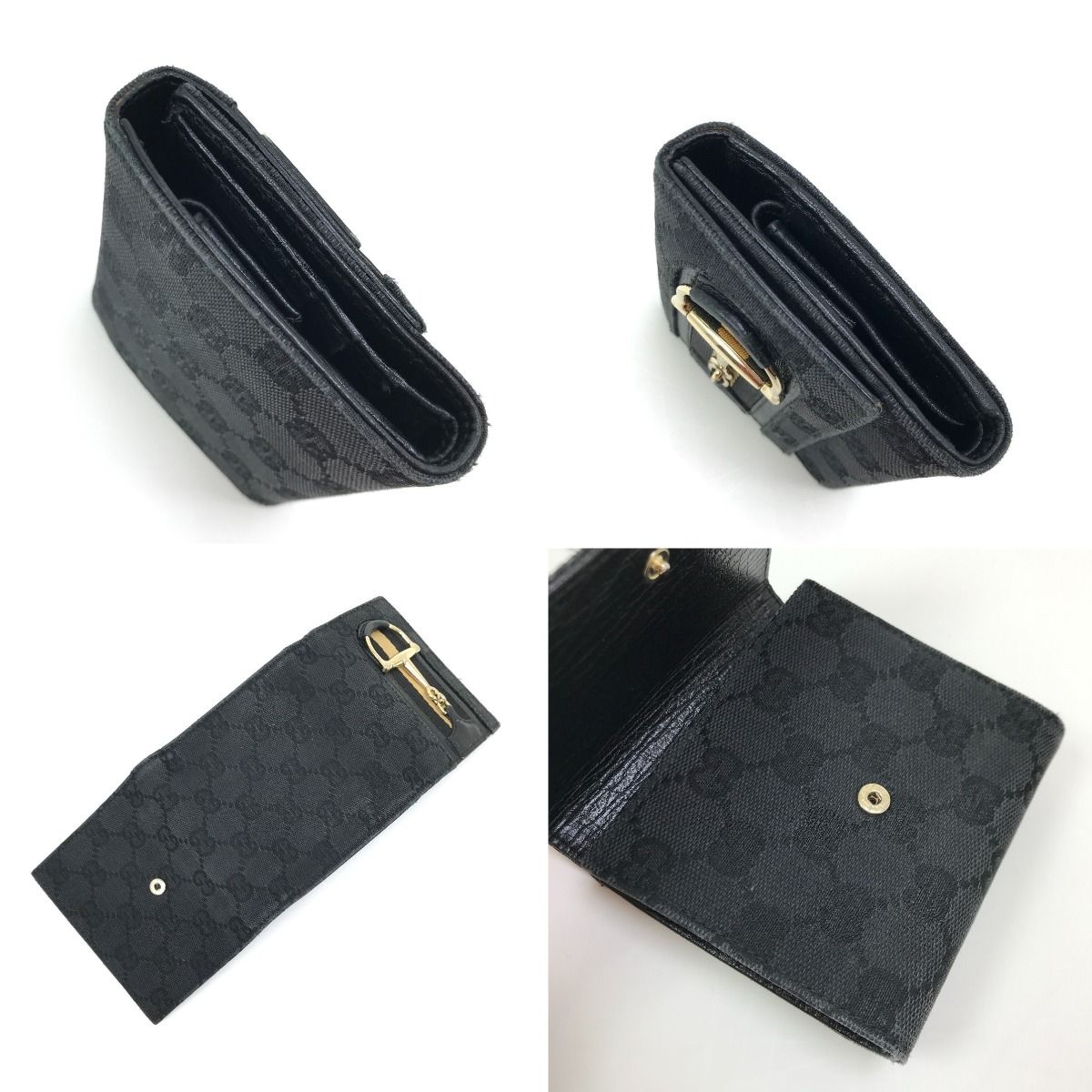 Gucci Trifold Wallet 138034 Black