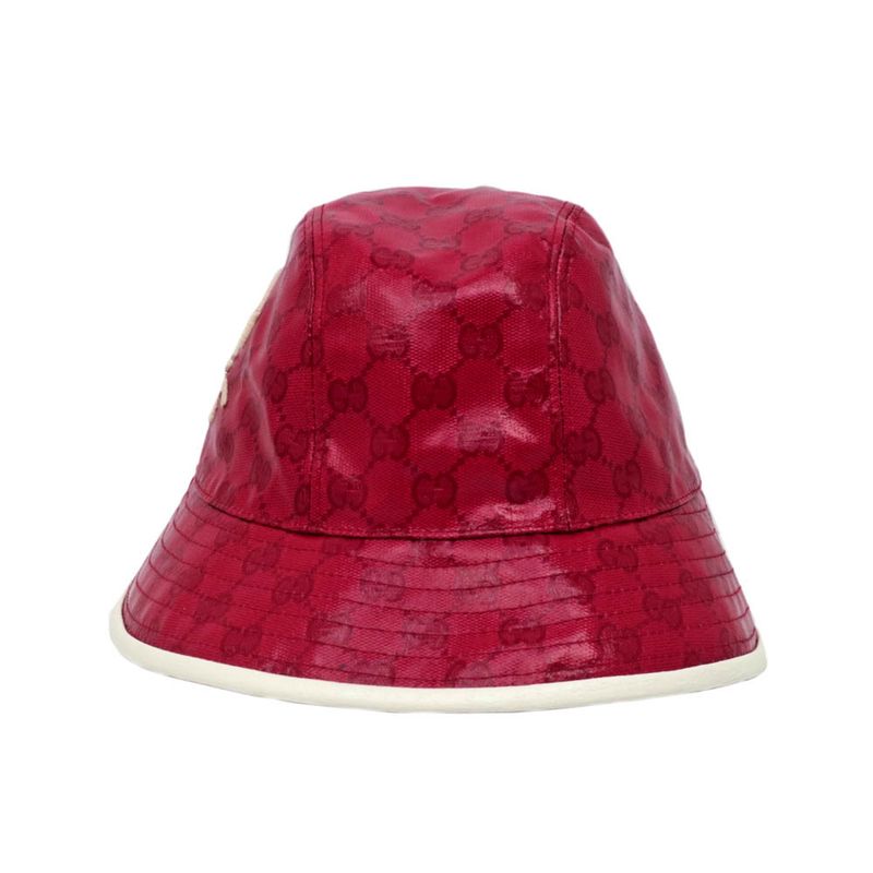 Gucci X Adidas Bucket Hat 728215 M Size 58cm (22.83in) Red Unisex