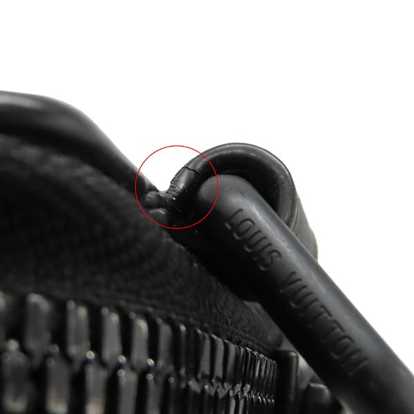 Louis Vuitton Shoulder Bag LV Aerogram Phone Pouch Grain Leather Black Matte