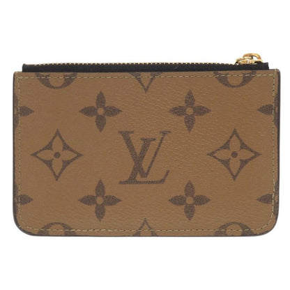 Louis Vuitton Porte Carte Romy Monogram Reverse M81912 IC Chip Brown Card Case