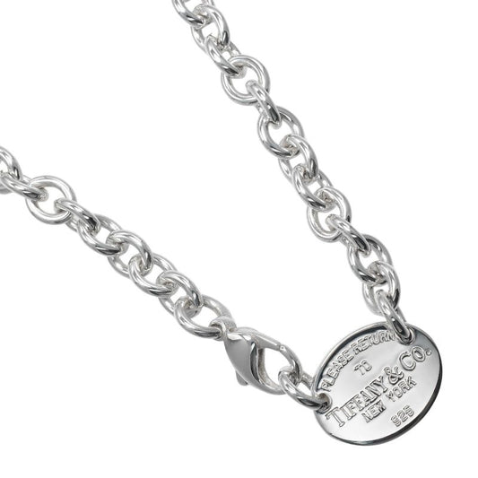 Tiffany & Co Return To Tiffany & Co Oval Tag Silver 925 Ladies 51.6g Necklace