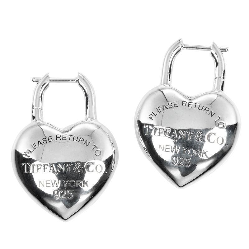 Tiffany & Co Return To Tiffany & Co Full Heart 925 Silver Ladies 22g Earrings