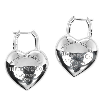 Tiffany & Co Return To Tiffany & Co Full Heart 925 Silver Ladies 22g Earrings