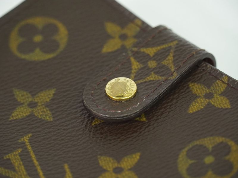 Authentic Louis Vuitton LV Compact Zip Monogram Fold Wallet Brown M61667
