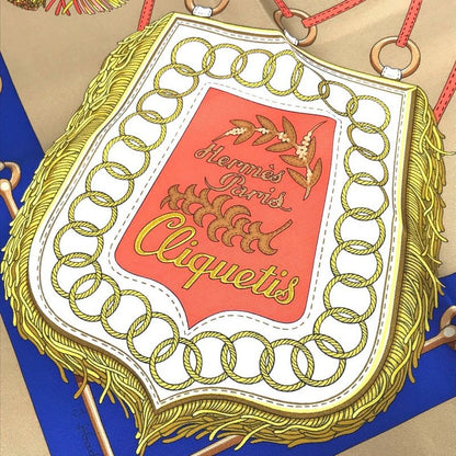 Hermes Scarf Carré 90 Carré 90 Silk Beige