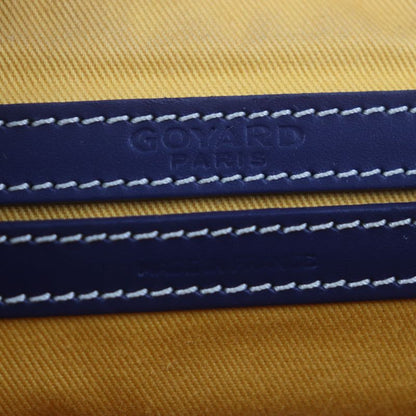 goyard Cupveil PM Canvas Leather Allover Logo Square Shoulder Bag Navy Storage