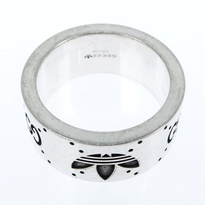 Gucci Adidas Collaboration Ring Engraving Wide Trefoil 17 Ag925 Jewelry