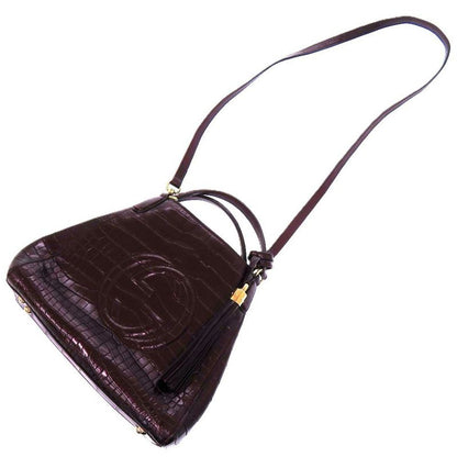 Gucci Soho 2way 336751 525040 Leather Purple 0696 Purple Tote Bag Gucci