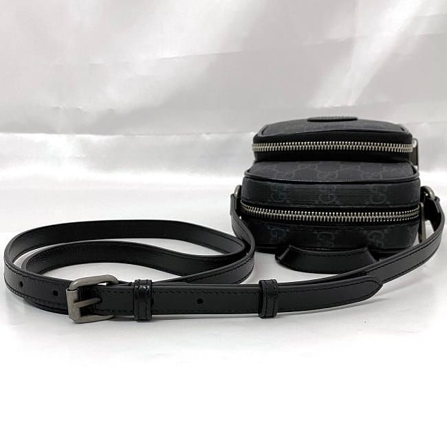 Gucci Shoulder Bag F21810 Black Interlocking