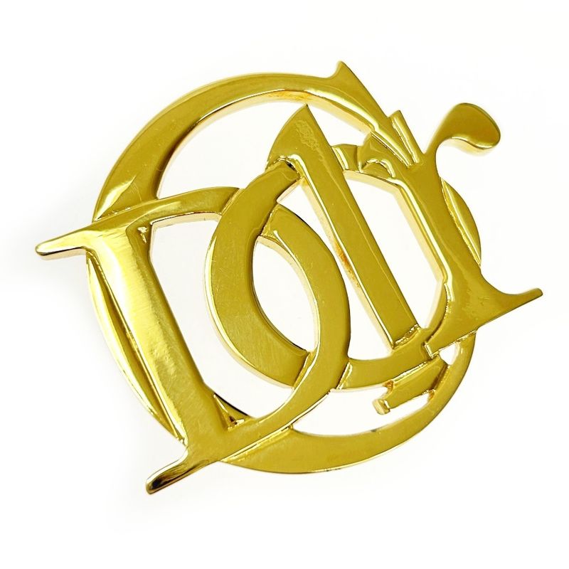 Christian Dior GP Logo Brooch Ladies Gold 414266 Brooch