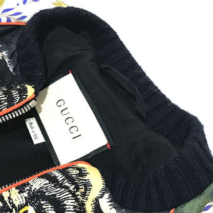 Gucci 476247 Taiga Printed Bomber Jacket Floral Blouson