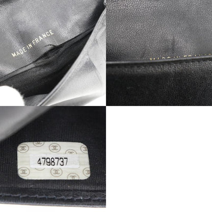 Chanel Coco Mark Card Case Caviar Skin Black Ladies Business Card Holder