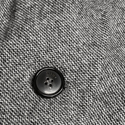 Dior/christian Dior Skirt Suit For Women - Gray Light Gray And Multi Wool