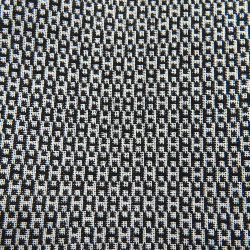 Hermes Vintage Wool Silk Blend Margiela Period H Pattern Pants Gray Black 34