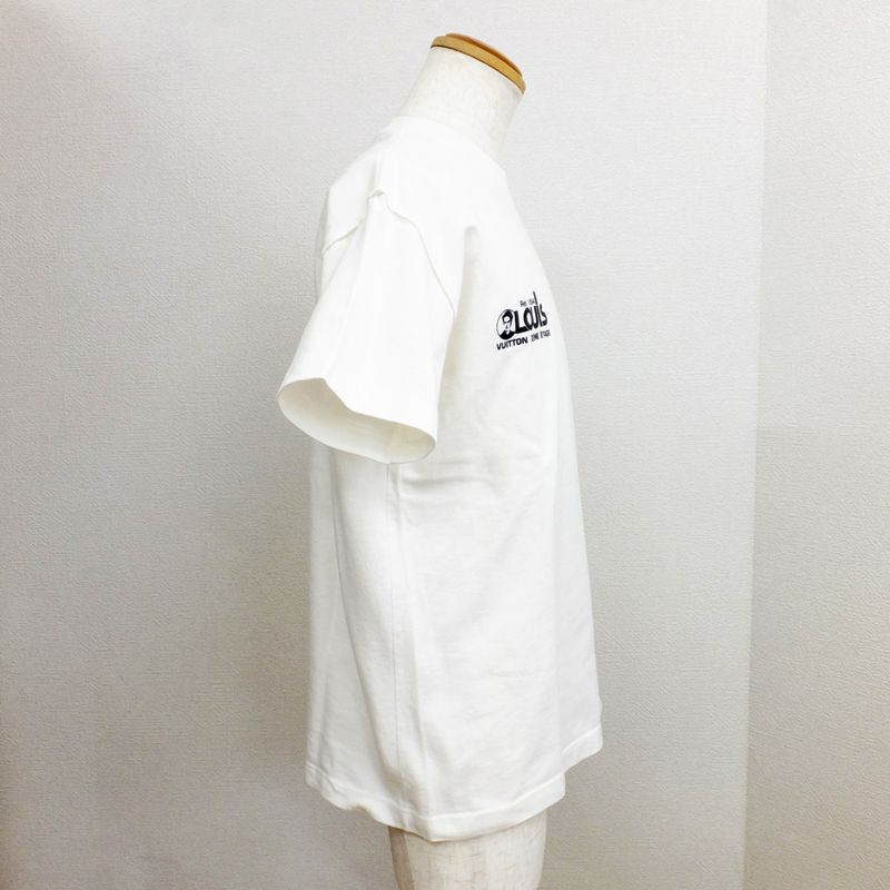 Louis Vuitton T-shirt Logo Monogram Short Sleeve LV White Notation