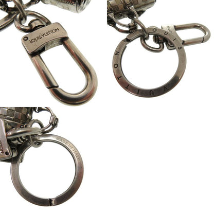 Louis Vuitton The Keepall Charm Damier Key Holder M00023 Metal Silver LV 1158